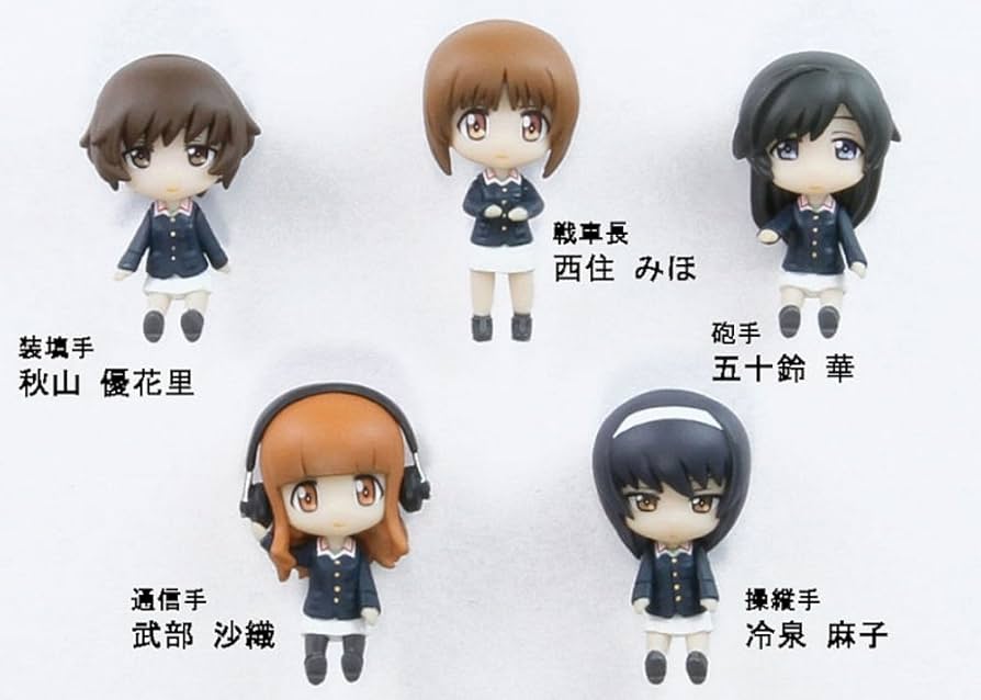★お値下げ中★【中古】ねんどろいど ガールズ&パンツァー あんこうチーム セット Amazon | あんこうチームフィギュア5体セット (パンツァー